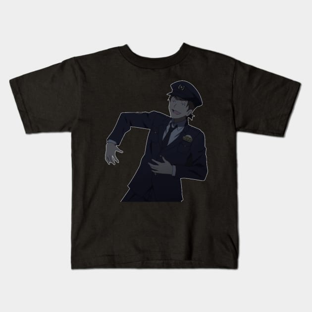 Zombieland Saga Policeman Kids T-Shirt by KokoroPopShop